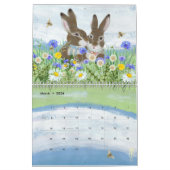 Cute Bunny Rabbit Natuur Art Woodland Garden Kalender (Mar 2026)