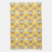 Cute Bunny Rabbit Pasen Theedoek (Verticaal)