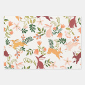 Cute Bunny Rabbit Pattern Design Inpakpapier Vel (Voorkant 3)