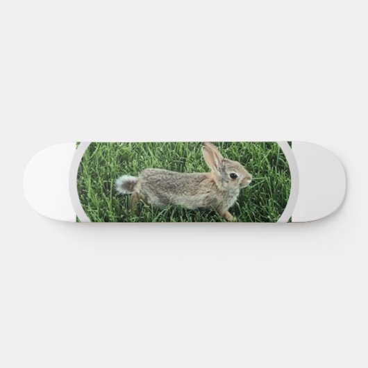 Cute Bunny Rabbit Persoonlijk Skateboard (Horizontaal)