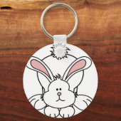Cute Bunny Rabbit Sleutelhanger (Voorkant)