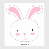 Cute Bunny Rabbit Sticker (Vel)