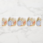 Cute Bunny Rabbit Waterfles Etiket (Enkel label)