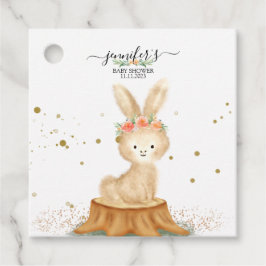 Cute Bunny Rabbit wildlife baby hello party Bedankjes Labels