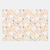 Cute Bunny Rabbits Wrapping Paper Set van 3 (Voorkant 3)