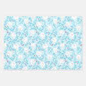 Cute Bunny Rabbits Wrapping Paper Set van 3 (Voorkant 2)
