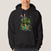 Cute Bunny Rex Dinosaur In Easter Egg Easter Day K Hoodie (Voorkant)