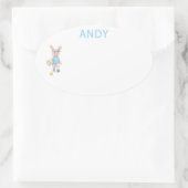 Cute Bunny School Name Label (Tas)