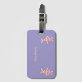 Cute Bunny School Name Label – Kids Back to School Bagagelabel (Voorkant (verticaal))