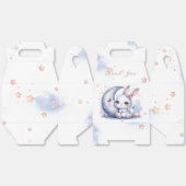 cute bunny sitting on the moon bedankdoosjes (Ongevouwen)