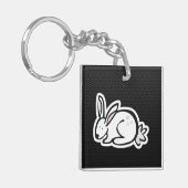 Cute Bunny Slank Sleutelhanger (Voorkant Links)