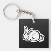 Cute Bunny Slank Sleutelhanger (Voorkant)