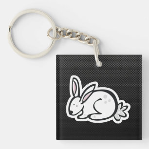 Cute Bunny Slank Sleutelhanger