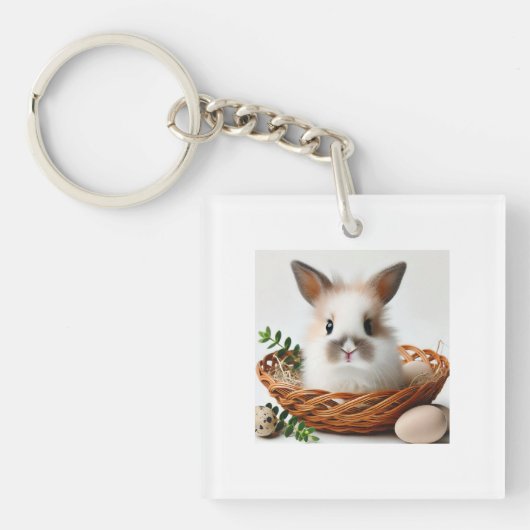 Cute Bunny Sleutelhanger (voorkant)