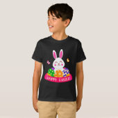 Cute Bunny Spring Hunt Eggs Rabbit Happy Easter Da T-shirt (Voorkant volledig)