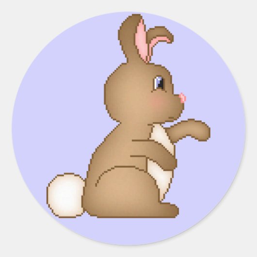 Cute Bunny Sticker (Voorkant)