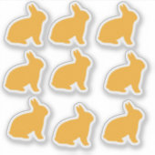 Cute Bunny Sticker (Voorkant)