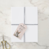 Cute Bunny Theme Gender Neutral Baby Shower Cadeaulabel (Met Touw)