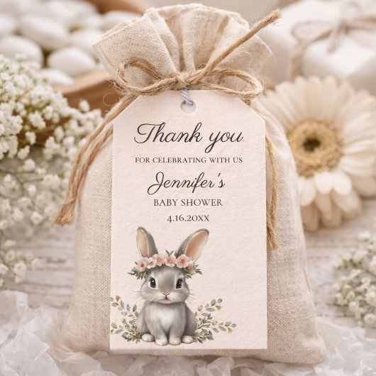Cute Bunny Theme Gender Neutral Baby Shower Cadeaulabel