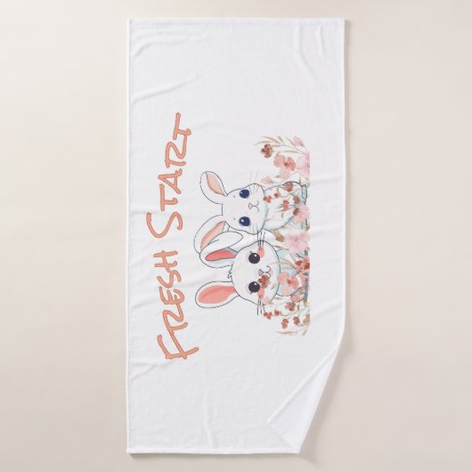 Cute Bunny Towel Bad Handdoek (Badhanddoek)