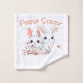 Cute Bunny Towel Bad Handdoek (Wasdoekje)