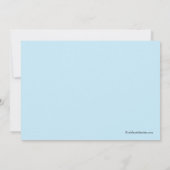 Cute Bunny Truck Boy Baby shower Invitation Kaart (Achterkant)