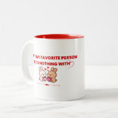 Cute Bunny Valentijnskoppel Mok - Favoriete persoo (Voorkant links)