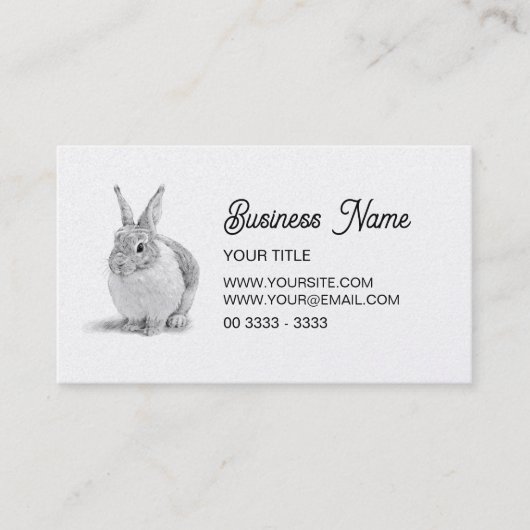 Cute Bunny Visitekaartje (Voorkant)