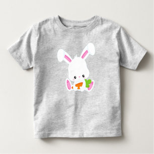 Cute Bunny, White Bunny, Little Bunny, Carrot Kinder Shirts
