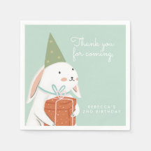 Cute Bunny White Rabbit Birthday