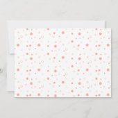 Cute  Bunny Wildflower Baby shower Kaart (Achterkant)