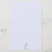 Cute Bunny Wildflowers Baby Shower Party Games (Achterkant)