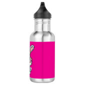 Cute Bunny with Glasses Blowing Bubble Gum Waterfles (Rechts)