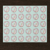 Cute Bunny with Pink Easter Eggs and Wreaths Cadeaupapier