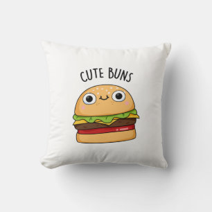 Cute Buns Funny Burger Pun Kussen
