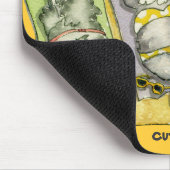 Cute Buns (op het strand) Mousepad Muismat (Hoek)