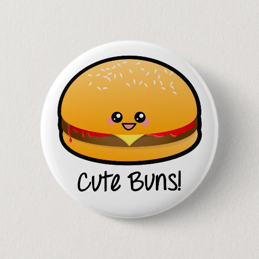 Cute Buns Ronde Button 5,7 Cm (Voorkant)
