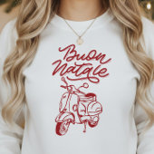 Cute Buon Natale Italian Vespa Christmas Trui