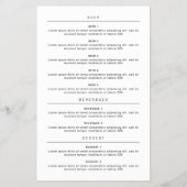 Cute Burger Restaurant Menu (Achterkant)