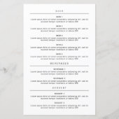 Cute Burger Restaurant Menu (Achterkant)