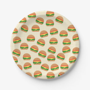 Cute Burgers Paper Borden Papieren Bordje