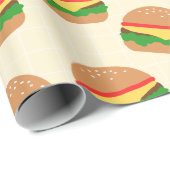 Cute Burgers Wrapping Paper Cadeaupapier (Rol Hoek)