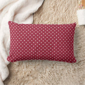 Cute Burgundy Polka Dots Pattern Kussen (Deken)