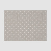 Cute Burlap Polka Dots Tissuepapier (Voorkant)