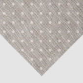 Cute Burlap Polka Dots Tissuepapier (Detail)