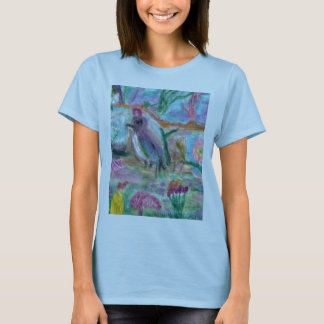 Cute Burnout T met kleurrijke kunst T-shirt