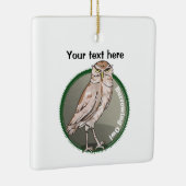 Cute Burroeping Owl Keramisch Ornament (Rechts)