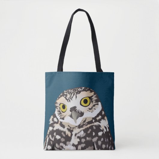 Cute Burroeping Owl Tote Bag (Voorkant)