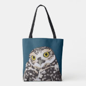 Cute Burroeping Owl Tote Bag (Achterkant)