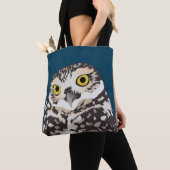 Cute Burroeping Owl Tote Bag (Dichtbij)